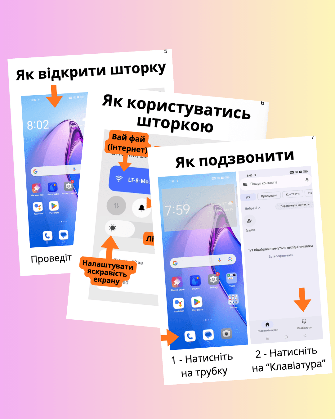Приклад сторінки інструкції